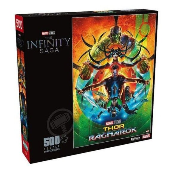 Marvel Studios Thor Ragnarok 500 Piece Puzzle Infinity Saga By Buffalo - Picture 1 of 3
